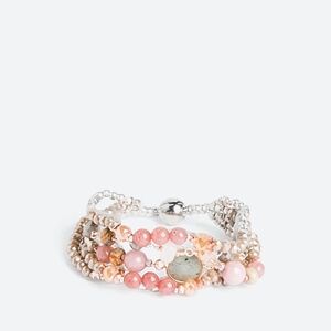Nakamol Pink and Silver Beaded Bracelet